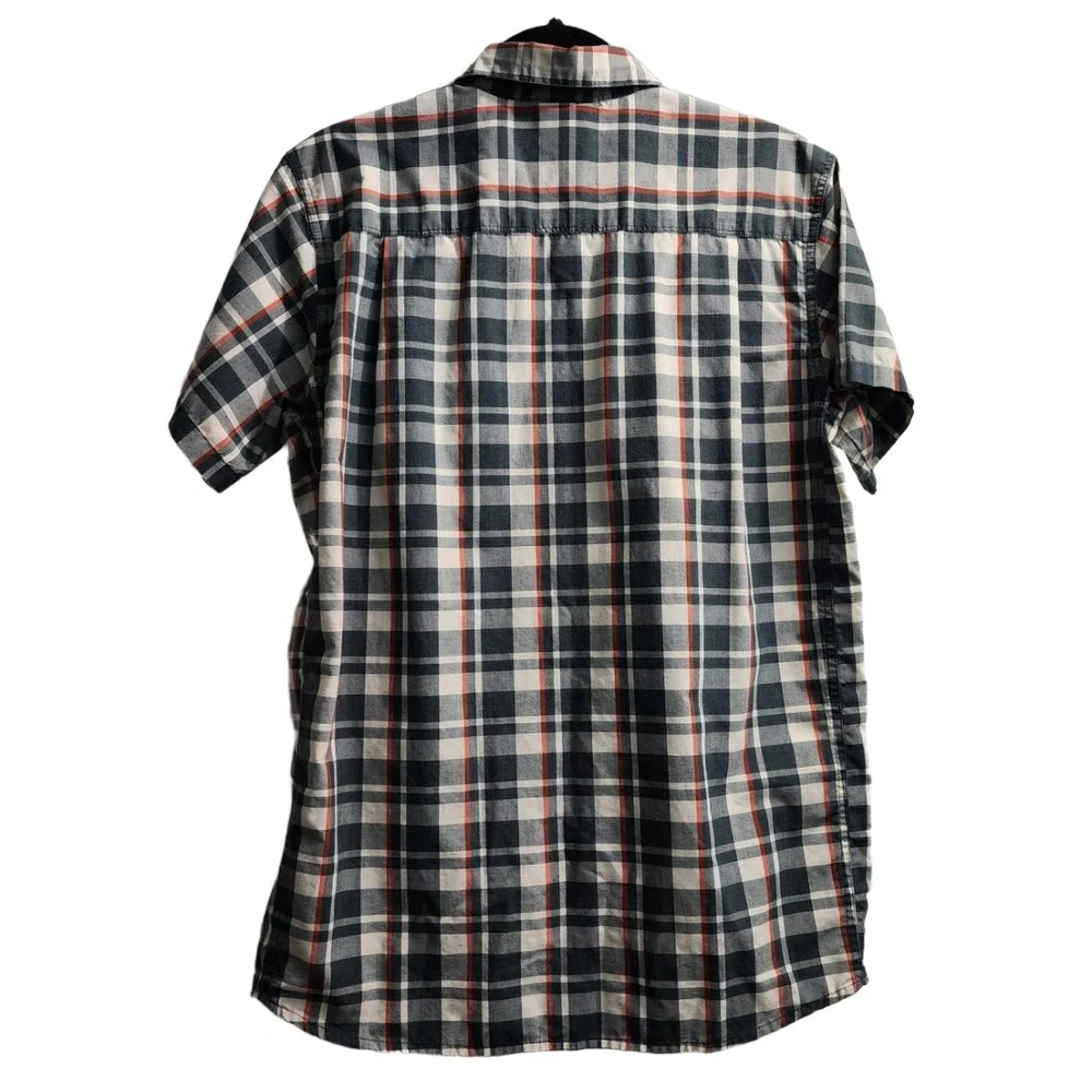 The North Face Shirt Mens Size Medium Plaid Buttonup Pocket Casual Outdoor Retro